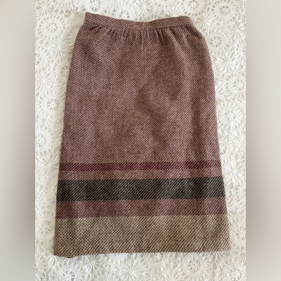 Vintage Saint Michael wool tartan blanket skirt kilt - Picture 3 of 11